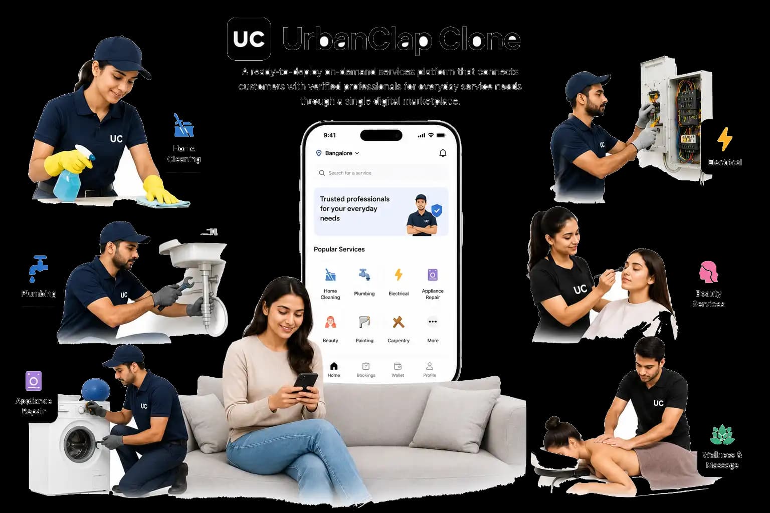 What is Urbanclap Clone?